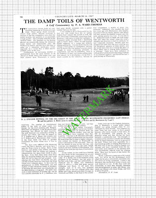 Wentworth Golf Club DJ English A Moore EJ Wilson B Hutchinson - 1967 Article