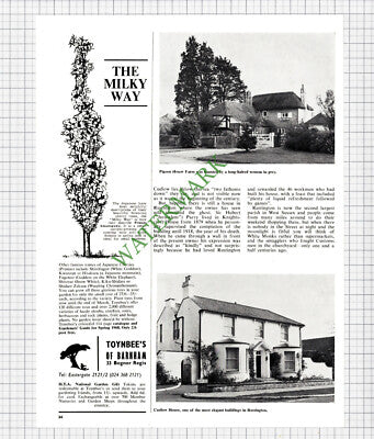 9268) Rustington Sussex Pigeon House Farm Cudlow House  - 1968 Article