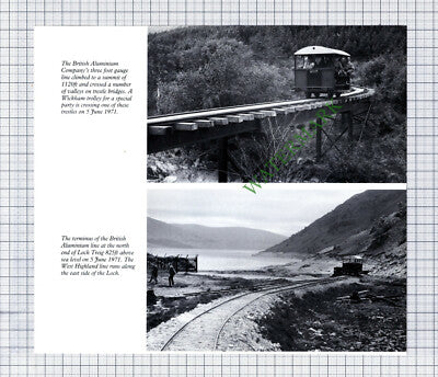 9928) The British Aluminium Company Railway Loch Treig   - 1990s Cutting / Print