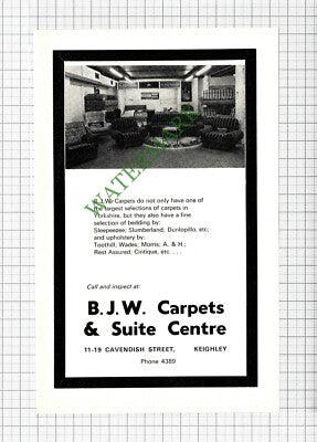 BJW Carpets Keighley Advert - 1975 Cutting