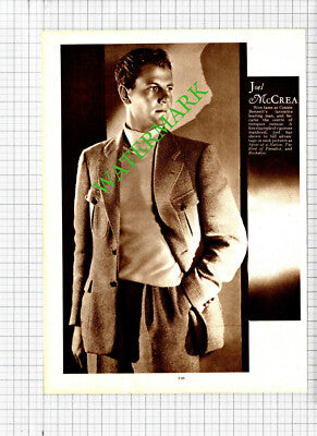 Maurice Chevalier Actor / Joel McCrea  - 1930s Cutting / Print
