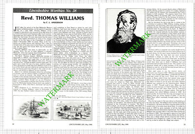 Revd Thomas Williams Horncastle Lincolnshire Mary Cottingham - 1984 Article