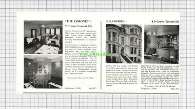 C293) Cumberland Hotel Scarborough Holliday Coronet  Slater Crawford - 1969