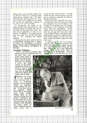 Mr Frederick Sayer Caton Potter  / William Cowley Potto Hill  - 1962 Cutting