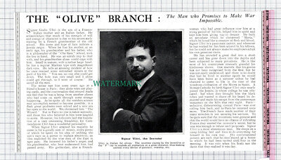 C5986) Signor Giulio Ulivi Inventor - 1913 Cutting