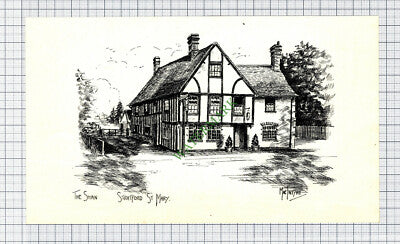 The Swan Stratford St Mary - c.1946 Small Print