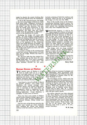 C7947) Whitby Swing Bridge - 1971 Article