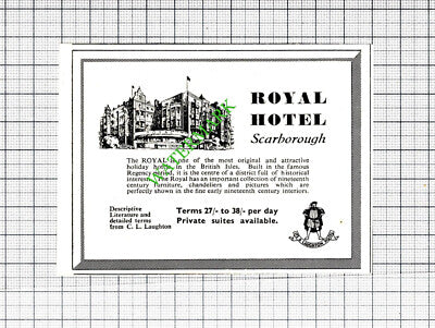 Royal Hotel Scarborough CL Laughton - 1950 SMALL Cutting