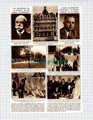 (X26) La Prensa Argentine Newspaper Closed Buenos Aires Jose Paz - 1951 Clip