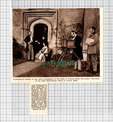 C5062) William Henry Fox-Talbot Lacock Abbey Re-Enactment - 1950 Clip