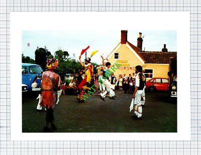 Bucklesham Suffolk Morris Dancing Shannon Inn  - 1980s Cutting / Print
