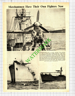 Merchant Ship Fighter Unit Turley-George C Fenwick EMPIRE TIDE -1942 Cutting