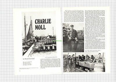 8863) CHARLIE MOLL Harwich Great Yarmouth Kernoozer Fishing   - 1971 Article