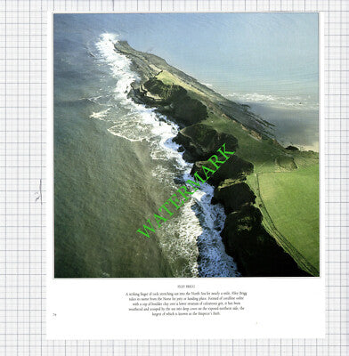 Filey Brigg / Filey Yorkshire - 1980s Cutting / Print