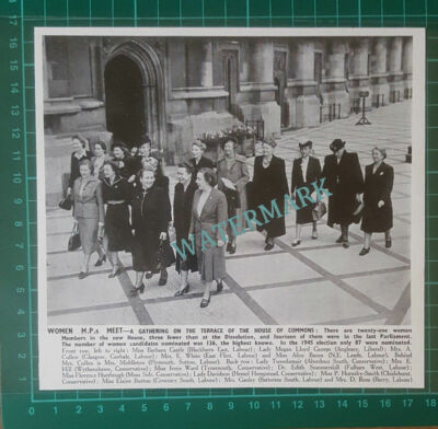 C2631) Women MPs House of Commons Barbara Castle Tweedsmuir Ganley - 1950 Clip