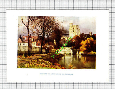 Maidstone Kent All Saints Church  -  c.1910 Small Print