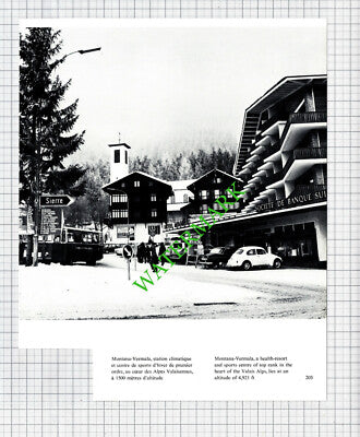 Montana Vermala Switzerland Hotel Mirabeau  - 1970s Cutting / Print
