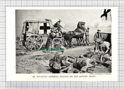 C3751) A World War One Dressing Station British Front - c.1920s Book Print
