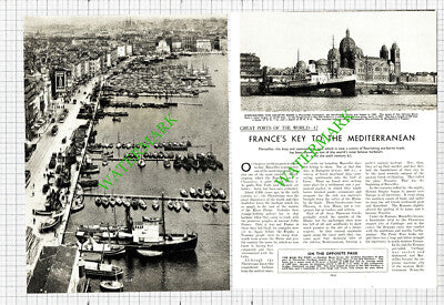 Marseilles France Port Quai Du Port - 1930s Article