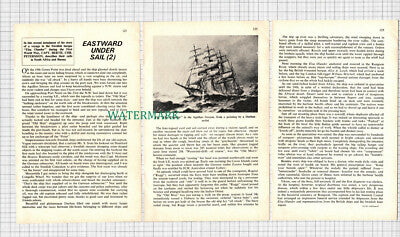 C3103) Elsa Olander Swedish Barque Capt Bertil Petersson 2 Part Article - 1970