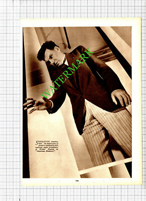 Mathias Weiman Actor / Walter Huston - 1930s Cutting / Print
