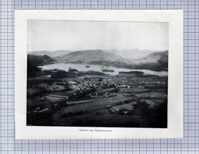 8993) Keswick And Derwentwater  - c.1900 Print