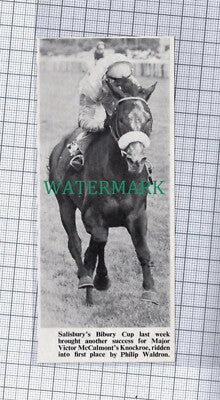 C761) Major Victor McCalmont Knockroe Philip Waldron Horse Race - 1971