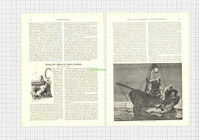 8853) North Berwick Fishermen F E B Bevan  - 1896 Article