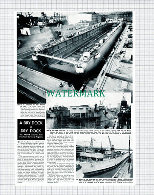 (X538) The ARD-18 US Navy Floating Dock Returns From Argentina - 1950 Clip