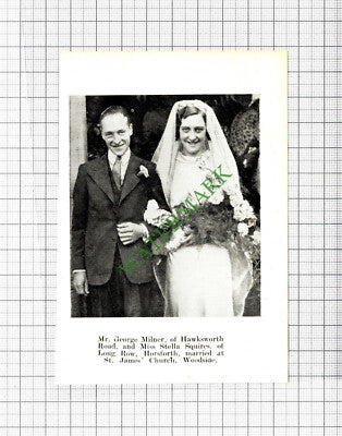 George Milner Stella Squires Horsforth Granville Lockwood Keighley 1937 Cutting