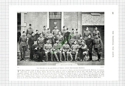 3rd Royal Scots Lothian Col E J Grant / 4th Prince Of Wales's Mirehouse - c.1900