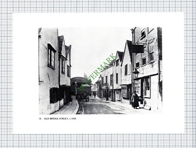Kingston Upon Thames Old Bridge Street Gridley Timber - c.1970s Print
