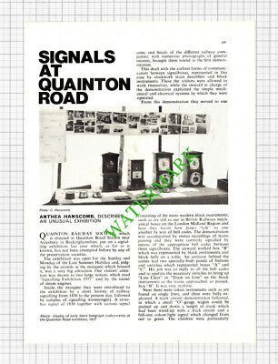 Quainton Railway Station Society Signals- 1978 Article