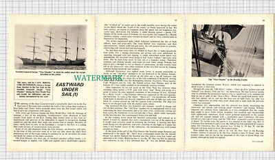 C3103) Elsa Olander Swedish Barque Capt Bertil Petersson 2 Part Article - 1970