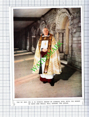 Right Rev Dr A M Ramsey Bishop Of Durham  - 1953 Cutting