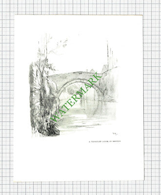 Bruton Somerset - 1920s Print