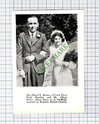 Hazel Brown Rawdon Albert Oxley / Mr WH Brooksbank - 1937 Small Cutting
