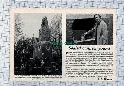 C4612) Mr Brian Powell Abbeyfield St George's Church Southend Essex c.1983 Clip
