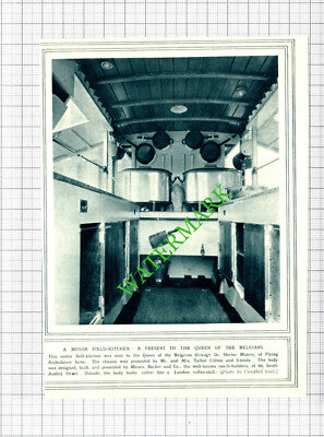 Dr Hector Munro Flying Ambulance Talbot Clifton WW1 Field Kitchen  -1915 Cutting