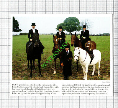 Mrs Betty Skelton Hampshire Olivia Sims Jennifer Briar Horse  - 1991 Cutting