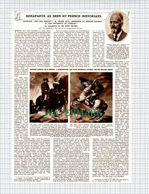 (X117) Napoleon Bonaparte ARTICLE by Sir John Squire Pieter Geyl - 1949 Clip