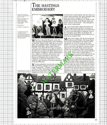 The Hastings Embroidery Sussex  - 1986 Cutting