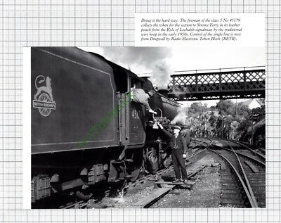 C3991) Kyle Of Lochalsh Signalman Strome Ferry  - 1990s Cutting / Print