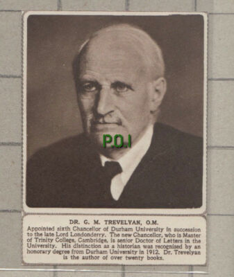 C1075) Dr G M Trevelyan Durham University Chancellor -1949 Clip