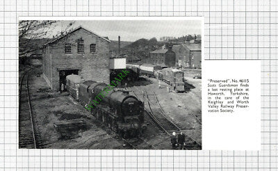Haworth Yorkshire Railway Preservation Engine No 46115 Scots Guardsman - Cutting