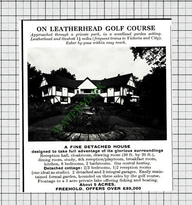 Leatherhead Golf Course House Advert  - 1977 Cutting