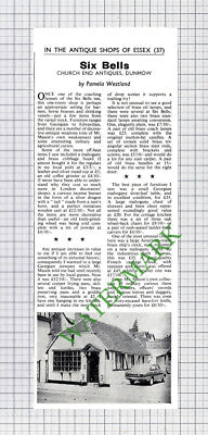 9838) Six Bells Church End Antiques Dunmow Essex Mr Mason - 1967  Cutting