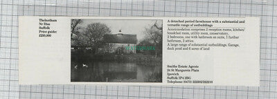 C7628) Thelnetham Diss Suffolk / Tadley Berkshire - 1989 House Advert