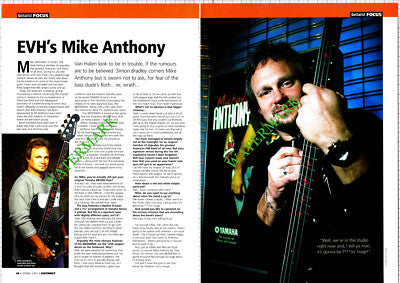 Mike Anthony EVH Van Halen   - 2001 Article