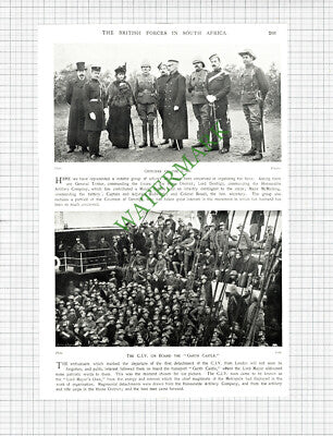 CIV City Imperial Volunteers Garth Castle Ship McMicking - c.1900 Book Print